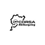 TSC Corsa Nürburgring Araba Sticker Yapıştırma Çok Renkli, Siyah1b200