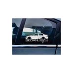 TSC E46 3-series Kelebek Cam Araba Oto Sticker 19 cm Renkli 2 Adet, 8587T-77