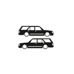 TSC Fiat Tofaş Kartal Sticker Yapıştırma 2 Adet Çok Renkli, Siyah1b433