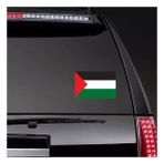 TSC Filistin Bayrağı Araba Arka Cam Için 20CM ve 7cm 2 Adet - Çok Renkli - 17CM