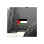 TSC Filistin Bayrağı Araba Arka Cam Sticker 19CM x 7CM Renkli 2 Adet, FİLİSTİN11