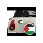 TSC Filistin Bayrağı Arma Oto Sticker 13CM ve 4CM 2 Adet Renkli, filistinbayrak