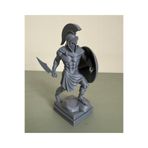 TSC Gri Renk 3D Ev Süsleme Objesi Şavaşcı Kılıç Kalkan 14CM, PLADEkoratifx55