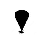 TSC Hava Balonu Hacada Uçuyor Sticker 15cm Çok Renkli, EY-1-156
