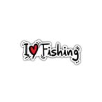 TSC I Love Fishing Balık Tutmayı Seviyorum Araç Oto Sticker 18cm Çok Renkli, RENK27K91