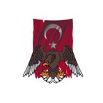 TSC Kartal Türk Bayrağı Sticker Yapıştırma 18cm Renkli, tscledxz73