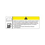 TSC Motosiklet Depo Uyarı Sticker 12CM 2 Adet