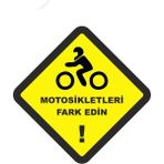 Tsc Motosikletleri Fark Edin Sticker Yapıştırma 10 cm - Çok Renkli - 17CM