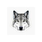 TSC Öfkeli Kızgın Kurt Araba Sticker Oto Yapıştırması 18cm Çok Renkli, Stickerqt109