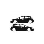 TSC Opel Astra J Basık Kasa Kelebek Sticker Cam Yapıştırması Çok Renkli, Siyah1b72