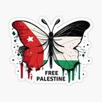 TSC Özgür Filistin Filistin bayrağı kelebeği Araba Oto Sticker Etiket
