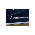 TSC Renegade Yan Cam Sticker Oto Kapı Çıkartma Tuning 20 cm x 7 cm Renkli, Yazı-1-239