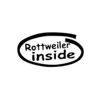 TSC Rottweiler Içinde Sticker Arabada Yapıştırma 2 Çok Renkli, EY-1-287