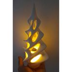 TSC Sanatsal Heykel Formunda LEd Mumluk Beyaz 15CM