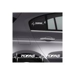 TSC Tofaş Doğan Ritim Oto Araba Sticker Sağ Sol 1 Çift Renkli, tscledxz114