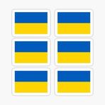 TSC Ukrayna Ukraine 6 Adet 5 Cm Minik bayrak Sticker Yapıştırma