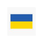 TSC Ukrayna Ukraine Bayrak Sticker 19 cm Çok Renkli Model2, 31agusx239