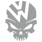 TSC Volkswagen Kurukafa Kuru Kafa Sticker Gri Renk 18CM