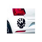 TSC Volkswagen Kurukafa Sticker Siyah Renk 18CM, 31agusx252