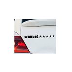 TSC Wanted Araba Sticker Aranıyor Etiketi 28 Cm Renkli Modifiye Yapıştırma, 85OTOETİKET-90