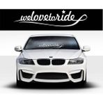 TSC Wlovetoride Ön Cam Alınlık Büyük Sticker - Çok Renkli - 17CM