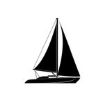 TSC Z1944 Yelken Tekne Araba Sticker