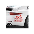 TSC Z1967 Çiçek Gül Lale Araba Sticker