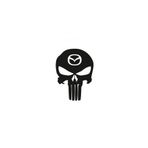 TSC Z685 Mazda Kuru Kafa Punisher Araba Sticker