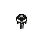TSC Z687 Kia Kuru Kafa Punisher Araba Sticker
