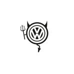 TSC Z746 Volkswagen Komik Şeytan Araba Sticker