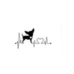 TSC Z910 Chihuahua Köpek Araba 20 cm Yapıştırma Sticker