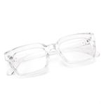 TSGRAYT Vintage Klasik Reçetesiz Şeffaf Lens Gözlük Kadın Erkek için, Kalın Kare Çerçeve Gözlük, Şeffaf, One-Size