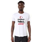 Tshirthane 18 Mart Çanakkale Geçilmez Beyaz Erkek T-shirt