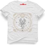 Tshirthane Akrep Burcu Scorpio Beyaz Erkek Tshirt