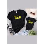 Tshirthane Amazing Dad Amazing Kid Baba Oğul Kız Tek Ürün Fiyatıdır Kombin Yapmak Için En Az 2 Adet Sepete Ekle - 6 - 9 Ay - Siyah