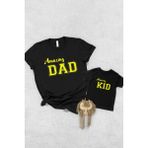 Tshirthane Amazing Dad Amazing Kid Baba Oğul Kız Tek Ürün Fiyatıdır Kombin Yapmak Için En Az 2 Adet Sepete Ekle - XL - Siyah