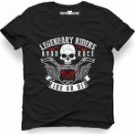 Tshirthane American Ride or Die Siyah Erkek T-shirt