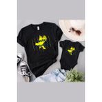 Tshirthane Anne Yavru Kanarya Oğul Kız (Tek Ürün Fiyatıdır Kombin Yapmak Için En Az 2 Adet Sepete Ekleyiniz) - 9 - 12 Ay - Siyah