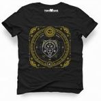 Tshirthane Aslan Burcu Leo Siyah Erkek Tshirt