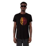 Tshirthane Aslan Siyah Sarı Kırmızı Erkek T-shirt