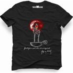 Tshirthane Atatürk Yaktığın Işık Siyah Erkek T-Shirt - XL