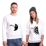 Tshirthane Ay Güneş Sevgili Kombinleri Sweatshirt Kombini, Kadın, S-Tek Ürün Fiyatıdır, Kombin Yapmak İçin En Az 2 Adet Sepete Ekleyiniz