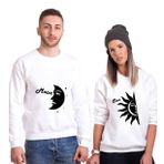 Tshirthane Ay Güneş Sevgili Kombinleri Sweatshirt