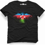 Tshirthane Azerbaijan Azerbeycan Siyah Erkek T-Shirt - L