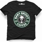 Tshirthane Baby Groot Coffee Siyah Erkek Tshirt