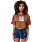 Tshirthane Babymonster Forever Kahverengi Kadın Crop