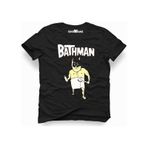 Tshirthane Bathman Komik Baskılı Erkek Dar Kesim Slim Fit T-Shirt