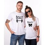 Tshirthane Beast Beauty2 Sevgili Kombinleri T-shirt Kombini