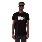 Tshirthane Berlin Baskılı Siyah Erkek T-shirt