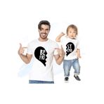 Tshirthane Best Friends Baba Oğul Kız Giyim Tişört (TEKLİ ÜRÜNDÜR KOMBİN YAPMAK İÇİN 2 ADET SEPETE EKLEYİNİZ)